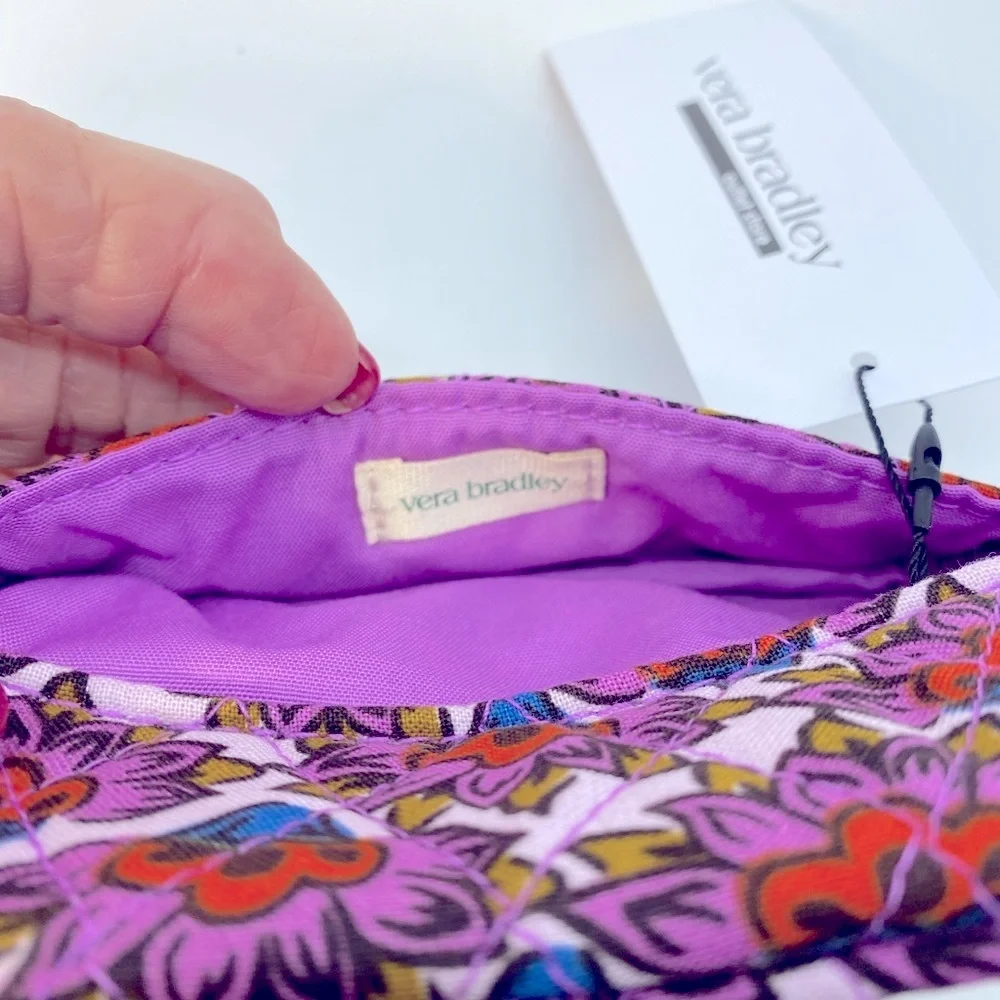 Vera Bradley Purple Floral Tissue Holder NWT